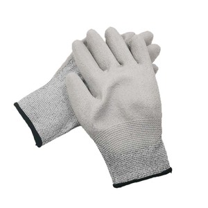 Custom <strong>4542</strong> A4 Level 5 PU Work <strong>Gloves</strong> Protective Anti-Cut Puncture Resistant Anti-Slip Logo Printed Cut-Proof Safety Work <strong>Gloves</strong> - Product Image 2