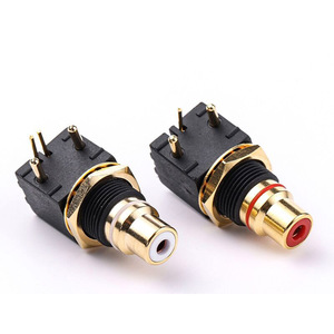 HiFi Jack Gold-plated RCA Table DAC Decoder <strong>Digital</strong> <strong>Coaxial</strong> <strong>Input</strong> and Output PCB 90 Degree Solder Plate AV Socket 4PIN - Product Image 2