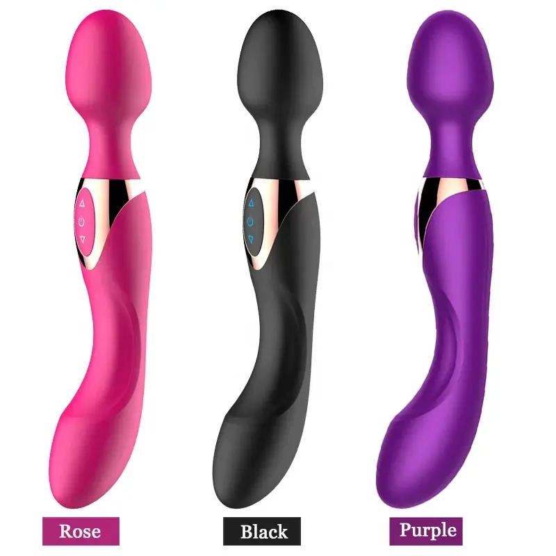 10 kecepatan alat pijat tubuh tongkat wanita getar besar mainan seks untuk wanita Stimulator klitoris wanita Masturbator dewasa