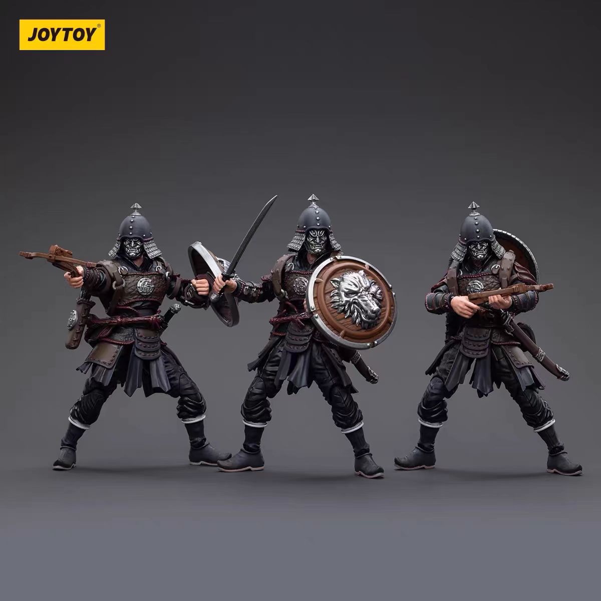 Conjunto de 3 figuras de soldados Shenjiying.