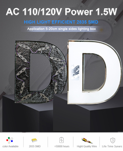 Impermeabile SMD 2835 110V singolo colore IP67 <span class=keywords><strong>led</strong></span> retroilluminazione ad iniezione modulo <span class=keywords><strong>led</strong></span> per <span class=keywords><strong>lightbox</strong></span>