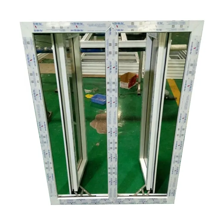 De alta calidad de PVC Ventanas de doble acristalamiento precio de lista de ventanas de plástico con el mejor precio