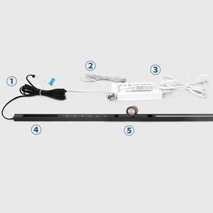 Dc 12V <span class=keywords><strong>Mini</strong></span> Magnetic LED Kệ chiếu sáng Side gắn đồ trang sức kính Showcase Led tủ theo dõi ánh sáng - Product Image 5