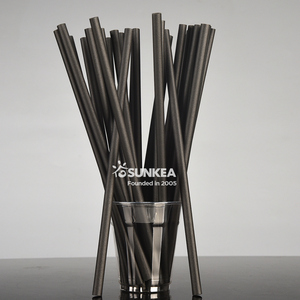 环保家居堆肥弯曲u型柔性弯曲PHA咖啡渣奶盒饮料吸管 - Product Image 6