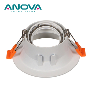 Hole 85mm Led Downlight <strong>Housing</strong> GU10 MR16 LED Module Adjust <strong>Round</strong> Anti Glare Spot <strong>Light</strong> Frame