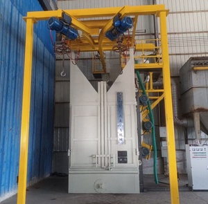 Çekirdek bileşenleri Motor PLC Motor şanzıman pompası ile değişken frekans patlama tekerlek kanca tipi kumlama makinesi - Product Image 6