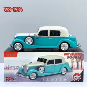 WS-1934 GIS Sedan เป็นลำโพงบลูทูธไร้สายแบบคลาสสิกสำหรับรถยนต์พร้อม TF USB FM แฮนด์ฟรี TWS selfie ไฟ LED ชนิด C - Product Image 5