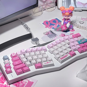 Teclas de eliminación de luces Aiyue Cosmic Steamwave 142 teclas Cherry Profile PBT Dye Subbed Keycap para MX Switch Teclado mecánico - Product Image 5