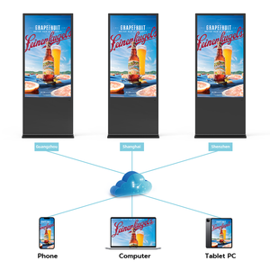 Boden stehende LCD Digital Signage Server-Steuerungs system Inhalts verwaltung CMS-Software