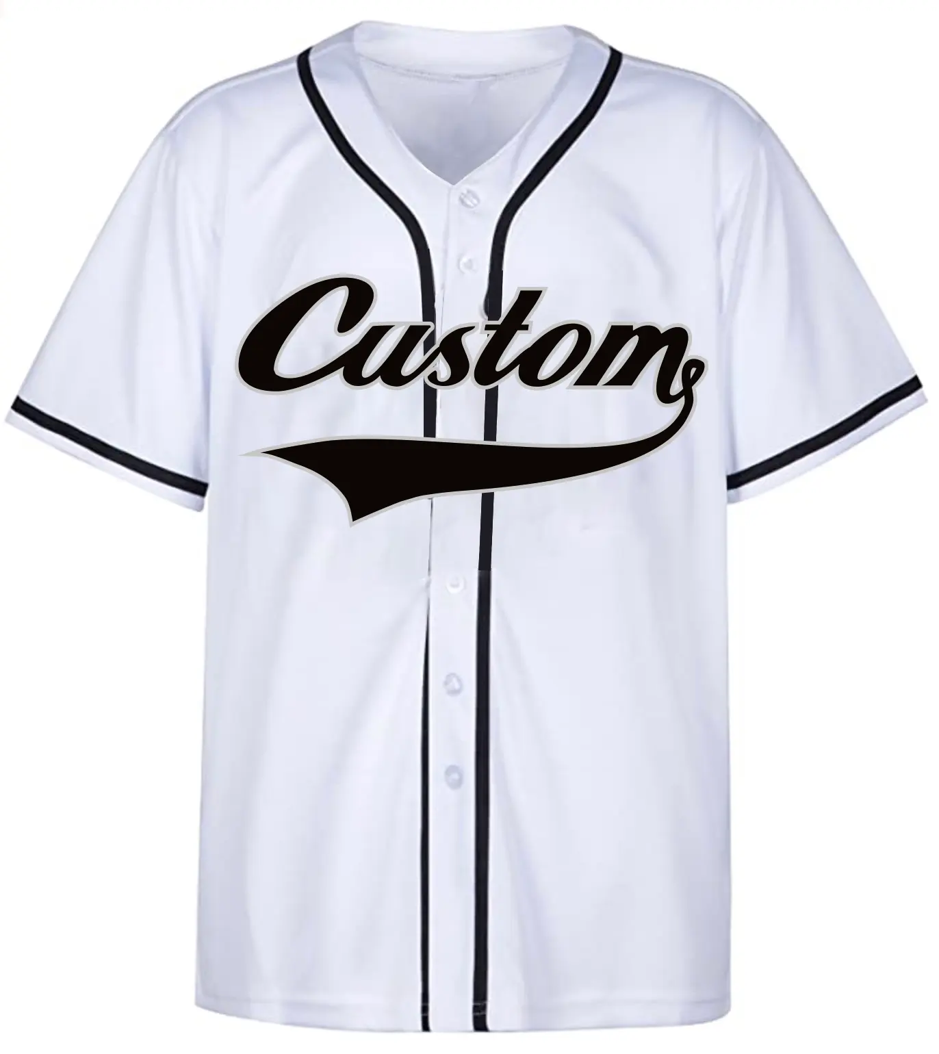 Camiseta de béisbol personalizada para hombre, uniforme de sublimación con logo del equipo de Nueva york, cuello en v en blanco, 2020