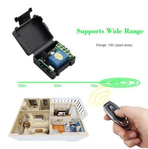 Trasmettitore RF 433 Mhz Telecomandi con Interruttore di Telecomando Senza Fili DC 12V 1CH relè Modulo Ricevitore