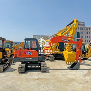 5吨二手斗山DH55履带式挖掘机待售，斗山DH55 DH55-V DH60 DH35 DX60，大宇太阳能55小型挖掘机待售
