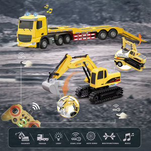 With Light and Music <strong>2in1</strong> 1/12 Scale Excavator Rc Truck and Trailer <strong>Remote</strong> Control Toy - Product Image 6
