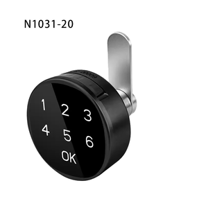 办公室抽屉储物柜锁圆形智能组合USB按钮电池锁 - Product Image 5
