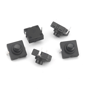 JC12B-BD-11 30V Đen điện <span class=keywords><strong>Torch</strong></span> chuyển 8.3*8.3 2pin ON-OFF Shift Đèn pin push button EX-Work Max 12V 12 mét 1NO - Product Image 5