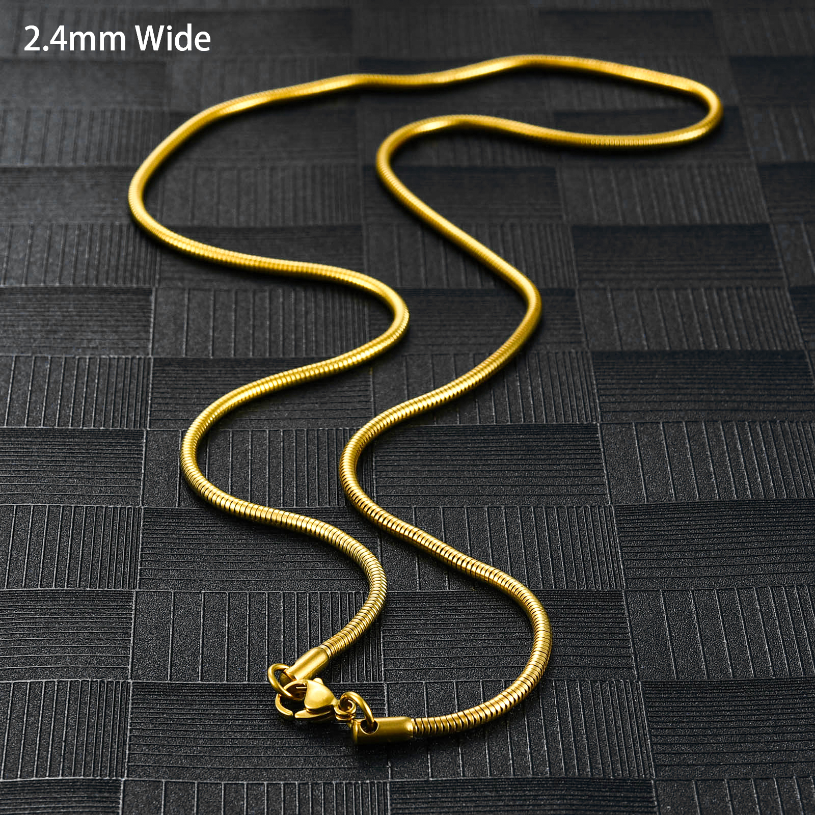 2.4 mm de ancho en oro