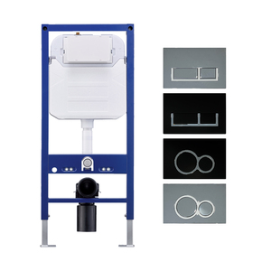 双冲水隐藏式水箱，用于带钢框架的壁挂式马桶 - Product Image 1