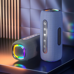 Premium Smart <strong>Speaker</strong> with RGB LED Lights and Waterproof Design Perfect for Home and Outdoor Voice Control <strong>Use</strong> - Product Image 1