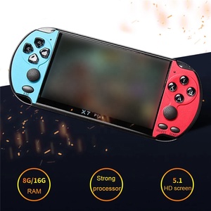 Portable <strong>Mini</strong> X7 Plus Handheld Game Player 5.1 Inch H-D Screen 128 Bit 8GB Built in 10000+ Classic Games Video Game Consoles