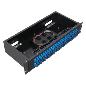 Tipo fijo ODF 2U 48 puertos Marco de distribución de fibra óptica Panel de conexión de fibra cargado con adaptador FC - Product Image 6