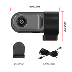 FHD 1080P WiFiカーDVRナイトビジョン広角魚眼カメラ回転レンズ24Hパーキングモニターブラックボックスダッシュカムソース工場 - Product Image 4