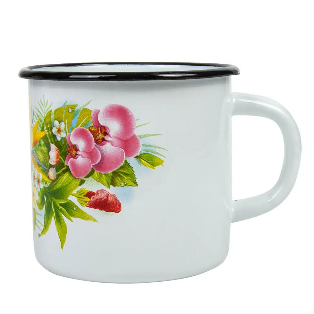 Wholesale Hot Selling white sublimation blanks metal custom Enamel Mug