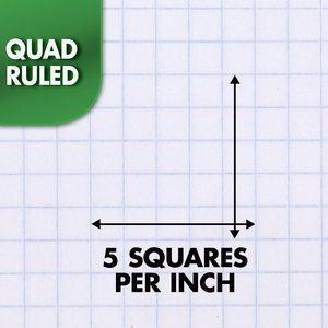 Spiral <strong>Notebook</strong>, 1-Subject, <strong>Graph</strong> Ruled <strong>Paper</strong>, 10-1/2&quot; X 8&quot;, 100 Sheets, Green - Product Image 3
