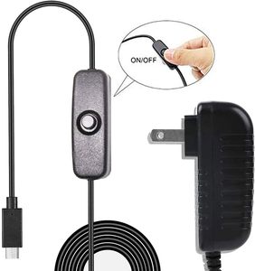 Alimentatore tipo-C USB-C 5V 3A per Raspberry Pi 4 4B AC adattatore di rete a muro con interruttore ON/OFF - Product Image 2