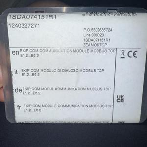 Nuevo y Original Plc EKIP COM MODBUS TCP E12E62 1SDA074151R1 Controlador de programación PLC - Product Image 1
