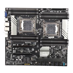 Placa base X79 para CPU dual, tarjeta madre con 21 * SATA3.0, 4 * SATA2.0, mSATA3.0, NVME M.2 , 16 * DDR3 - Product Image 1