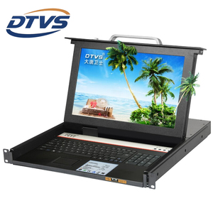 数字电视<span class=keywords><strong>KVM</strong></span>开关液晶VGA <span class=keywords><strong>OSD</strong></span>热键开关8输入1输出<span class=keywords><strong>KVM</strong></span>控制台17 19英寸屏幕级联机柜设计1080p