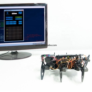 Eğitim robotu Hexapod biyonik örümcek ileri ve geri sol ve sağ izleme engellerden kaçınma ikincil programlama