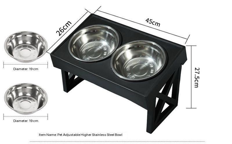 Black-Stainless Steel Double Bowls