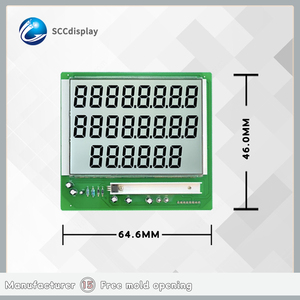 Economico e pratico schermo del codice del segmento HTN modulo di retroilluminazione del modulo di retroilluminazione del carburante dispenser strumento display 7 segmento - Product Image 3