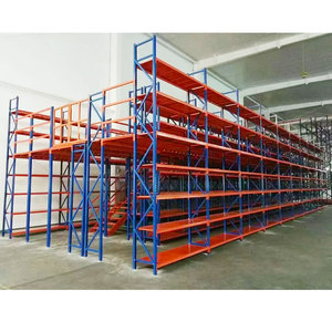 Estantes de almacenamiento de metal de varios niveles Sistema de estantería de acero entresuelo y estante de almacén para un almacenamiento eficiente - Product Image 5