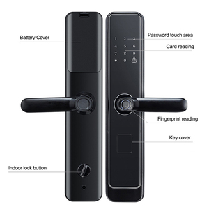 Sicurezza password elettrica fingerprint ttlock maniglia digitale telecomando serratura senza chiave serratura intelligente per porta in ottone in acciaio - Product Image 1