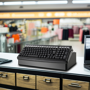 คีย์บอร์ดแบบมีสาย USB 101คีย์สำหรับ Pos คีย์บอร์ดโปรแกรมได้ทำจาก ABS - Product Image 1
