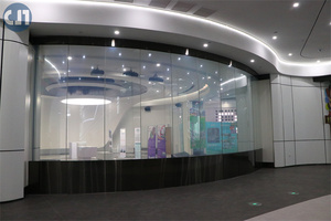 Hệ thống vách ngăn di động tự động bằng kính trượt hiện đại, không khung, có thể vận hành bằng điện - Product Image 5