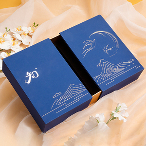 双门抽屉礼品盒燕窝补品UV涂层光泽层压纸板包装盒厂家定制LOGO - Product Image 2