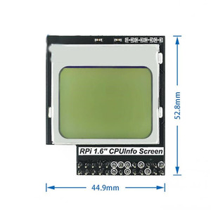 Informazioni CPU schermo LCD 1.6 pollici con interruttore di retroilluminazione per Raspberry Pi 3B + - Product Image 3