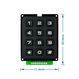 10 adet 4x4 3X4 matris dizisi 16 tuşları 4*4 3*4 anahtarı tuş takımı klavye modülü Arduino için