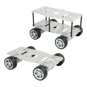 Mini-Roboter-Chassis-Kits mit 310-Getriebemotor und 4-Kanal-Motortreiberplatinen-Erweiterungsplatine MSPM0 für Roboter-Autorennen - Product Image 2