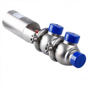 制造带C顶控制器的卫生双座混合防爆阀 - Product Image 1