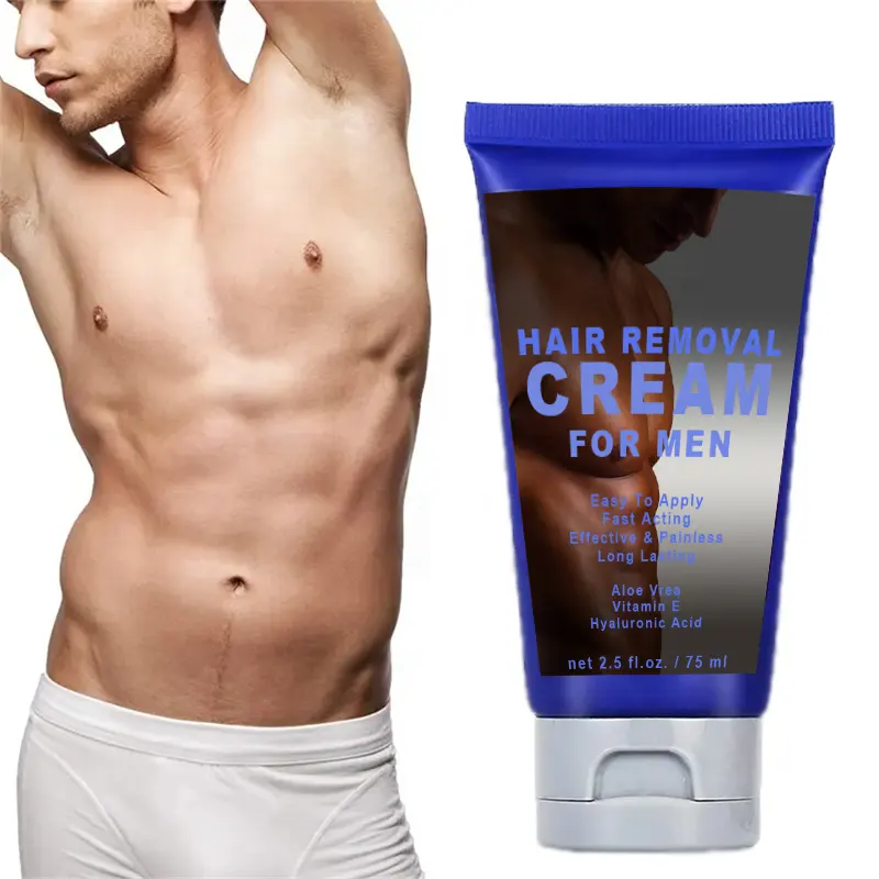 YANMEI उच्च शक्ति पुरुष तेजी से अभिनय दर्दरहित स्थायी प्रभाव अंडरआर्म हाथ पैर के लिए चेहरे के बालों को हटाने क्रीम पुरुषों