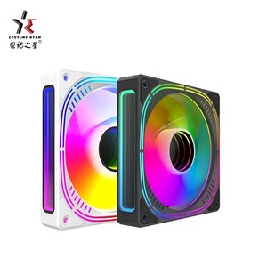 Ventilador enfriador de aire con caja de ordenador ARGB Super OEM de 120mm personalizado con rodamiento de bolas de Control de temperatura PWM de 4 pines para habitación con vista al mar - Product Image 3