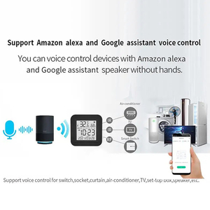 Telecomando Smart IR di mercato con sensore di temperatura e umidità controllo APP Tuya supporto remoto intelligente IR Alexa Google - Product Image 6