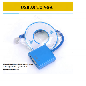 <strong>USB</strong> to <strong>VGA</strong> Projector Interface External Graphics Card <strong>USB</strong> 3.0 to <strong>VGA</strong> Converter Display Conversion Adapter Cable - Product Image 4
