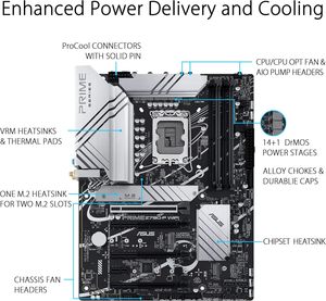 Una scheda madre WIFI D4 4 x USB2.0 A doppio canale Z790-P scheda madre DDR4 B760M-A principale 11/10 128 MB Flash Intel ROM - Product Image 5