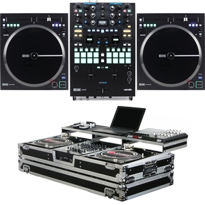 ベストセラーのRane Seventy2チャンネルDJミキサーと12個のMKIIターンテーブルコントローラー棺ケース付きの完全なバンドル - Product Image 1