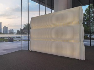<span class=keywords><strong>Accordion</strong></span> kraft giấy tổ ong các tông gấp di động phân vùng tường với ánh sáng công bằng tổ chức sự kiện triển lãm giấy tường - Product Image 6